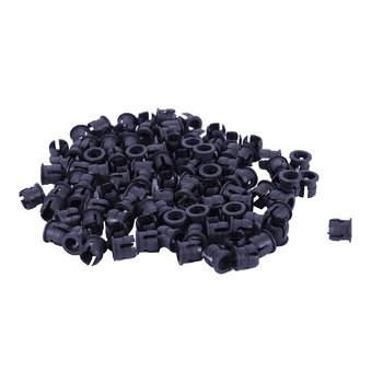 100 Kusů Černého Plastu 5mm LED Klip Držák Panelu Displeje Montáž Případech