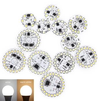 10g Bílé Hliníkové Slitiny LED Žárovka Patch Lampa SMD Talíř Kruhový Modul, Světelný Zdroj, Deska Pro Žárovky Světlo