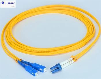 15m20m25m30m LC-SC optický patch kabel SM kabel Duplex SC-LC optické vlákno jumper 2.0 mm DX ftthelink