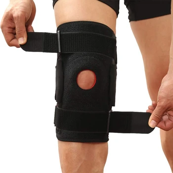 1KS Muži Ženy Knee Support Ortéza Nastavitelný Otevřená Čéška Kolena Pad Protector Stráže pro Tělocvičny Cvičení, Sportovní Bolesti Kloubů Artritidy