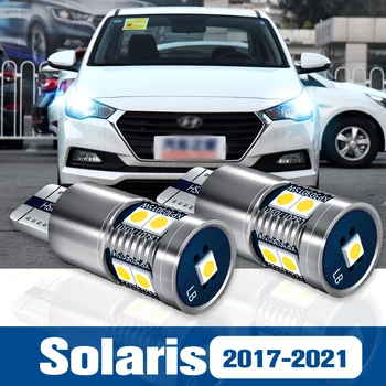 2ks LED Odbavení Světla Žárovky Parkovací Svítilny, Příslušenství Canbus Pro Hyundai Solaris 2017 2018 2019 2020 2021