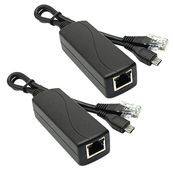 2X Micro-USB POE Splitter 48V Na 5V2A/3A Mini USB Napájení Národní Normy S Chytrý Telefon Nabíjení