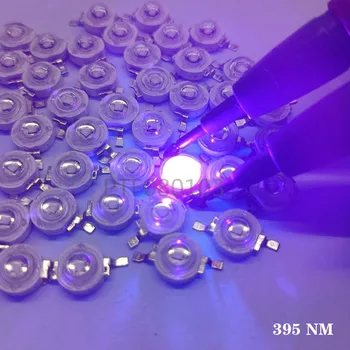 3W High-Power LED Čip Ultrafialovým 395-400nm, S NEBO Bez PCB DIY