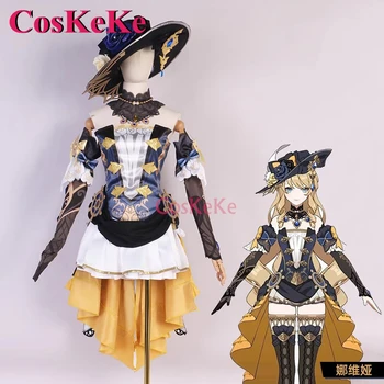 CosKeKe Navia Cosplay Hra Genshin Dopad Kostým Sladké Elegantní Uniformě Šaty, Ženy Halloween Party Hraní Rolí Oblečení XS-XL Nové