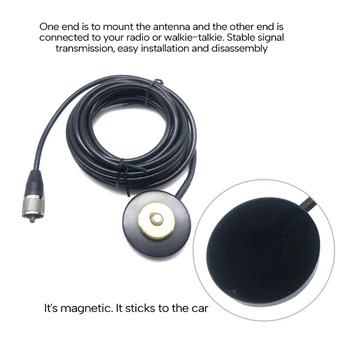 Flexibilní a Nastavitelný Konektor UHF/VHF pro NMO Magnetická Anténa Držák pro Auto