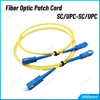 FTTH Vlákno Patch Kabel SC Singlemode Fiber Optic Patch Kabel SC/UPC SM 2.0 mm, 3.0 mm, 9/125um Optické Vlákno Můstků 1m