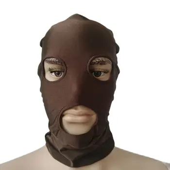 Halloween Maska Cosplay Kostýmy spandex Maska otevřít oči, ústa Dospělé unisex Zentai Kostýmy Párty Doplňky