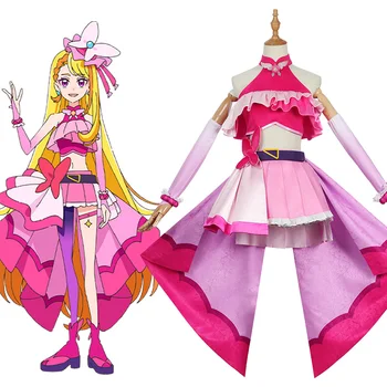 Lék Motýl Cosplay Pretty Cure Cosplay Kostým Halloween Roli Hrát Šaty Růžová Šaty Na Zakázku