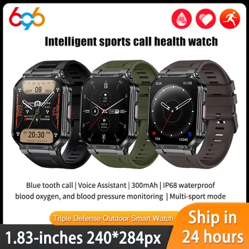 Modrý Zub Call Smart Hodinky Vodotěsné Fitness Srdeční Frekvence Health Monitor 300mAh Muži Smartwatch Hry, Zprávy, Připomenutí Kalkulačka