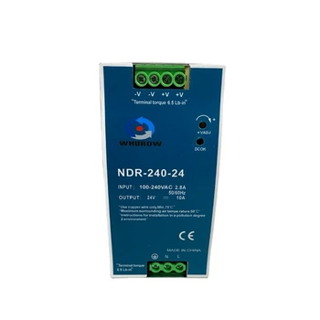 NDR-240-24 Ultra Tenké DIN Lištu Pro Průmyslové Ovládání Pohonu Elektrické rozvaděče Spínače Napájení