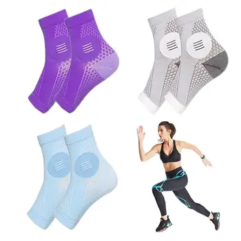 Neuropatie Kompresní Ponožky 3Pairs Ploská Kompresní Ponožky Pro Ženy, Prodyšný Úlevu Běžecké Ponožky Uklidňující Sportovní Ponožky
