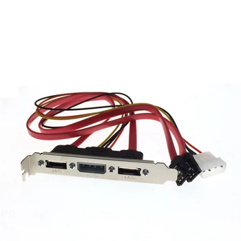 PC DIY SATA na ESATA a IDE 4Pin Molex Napájení PCI Držák Slot pro Kabel Full-Výška Profilu pro Externí Pevný Disk