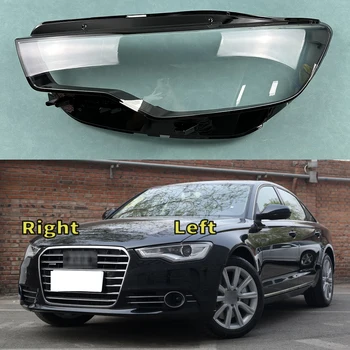 Pro Audi A6 A6L C7 2012-2015 Světlomet Kryt Světlometu Shell Maska Transparentní Lampshdade Objektiv Plexiskla Auto Náhradní Díly