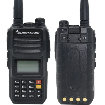 QuanSheng TG-UV2 Plus 10W Long Range Vysílačky Dual Band 136-174 a 400-470mhz 4000mah FM Rádio UV2Plus