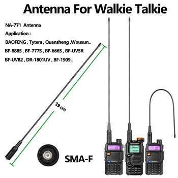 Walkie Talkie Anténa Quansheng UV-K5 NA-771 SMA-F UHF VHF 136~174 Mhz 400~470Mhz Dva Způsob, Raido Walki Talki Pro BAOFENG UV-5R
