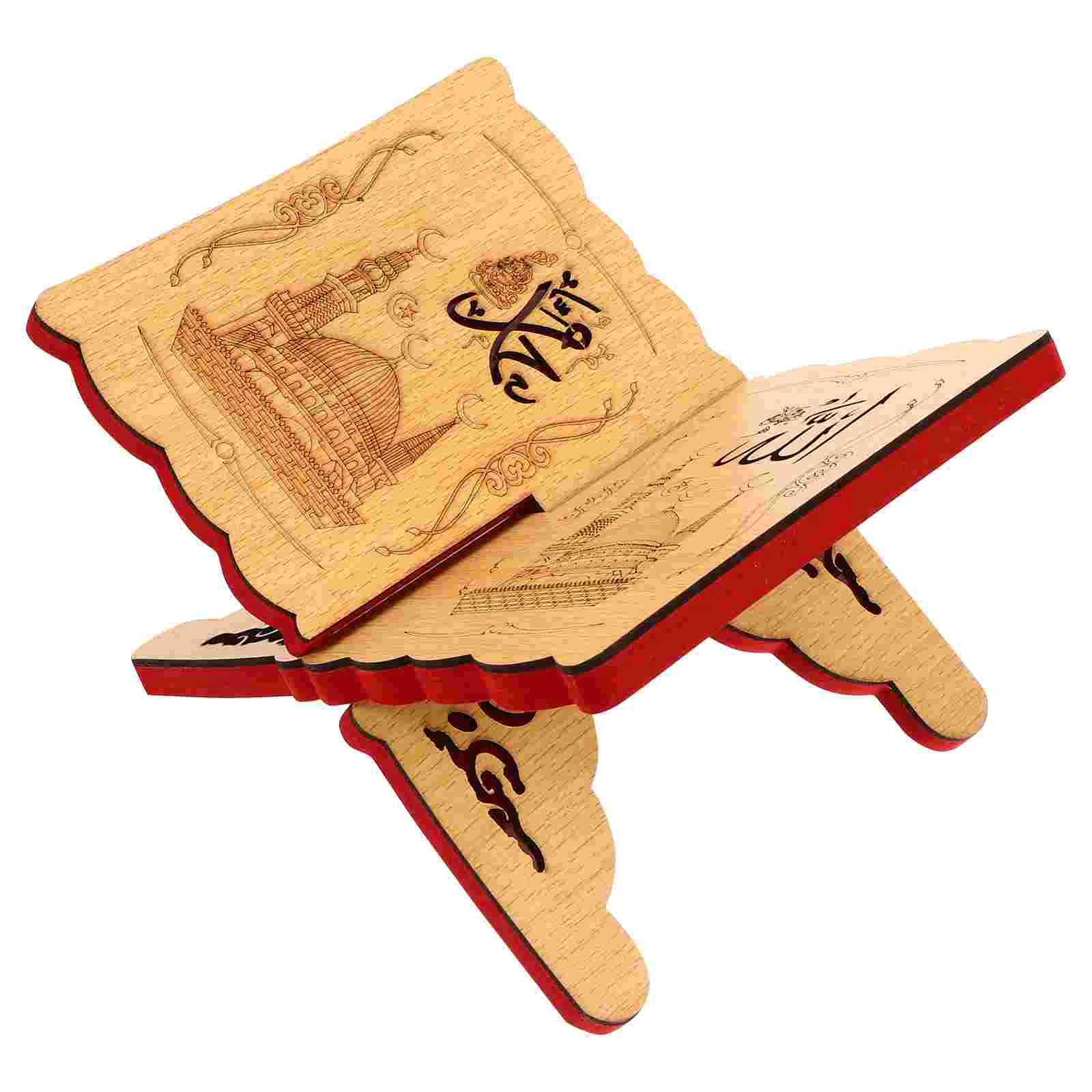 Dřevěné Eid Bible Dekorativní Regál Regál Kreativní Dřevěný Regál